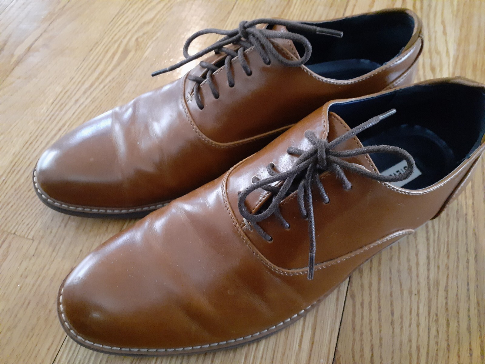 SAOLA Steve Madden P Neptun Oxfords da uomo taglia 10 1 2 M marrone chiaro