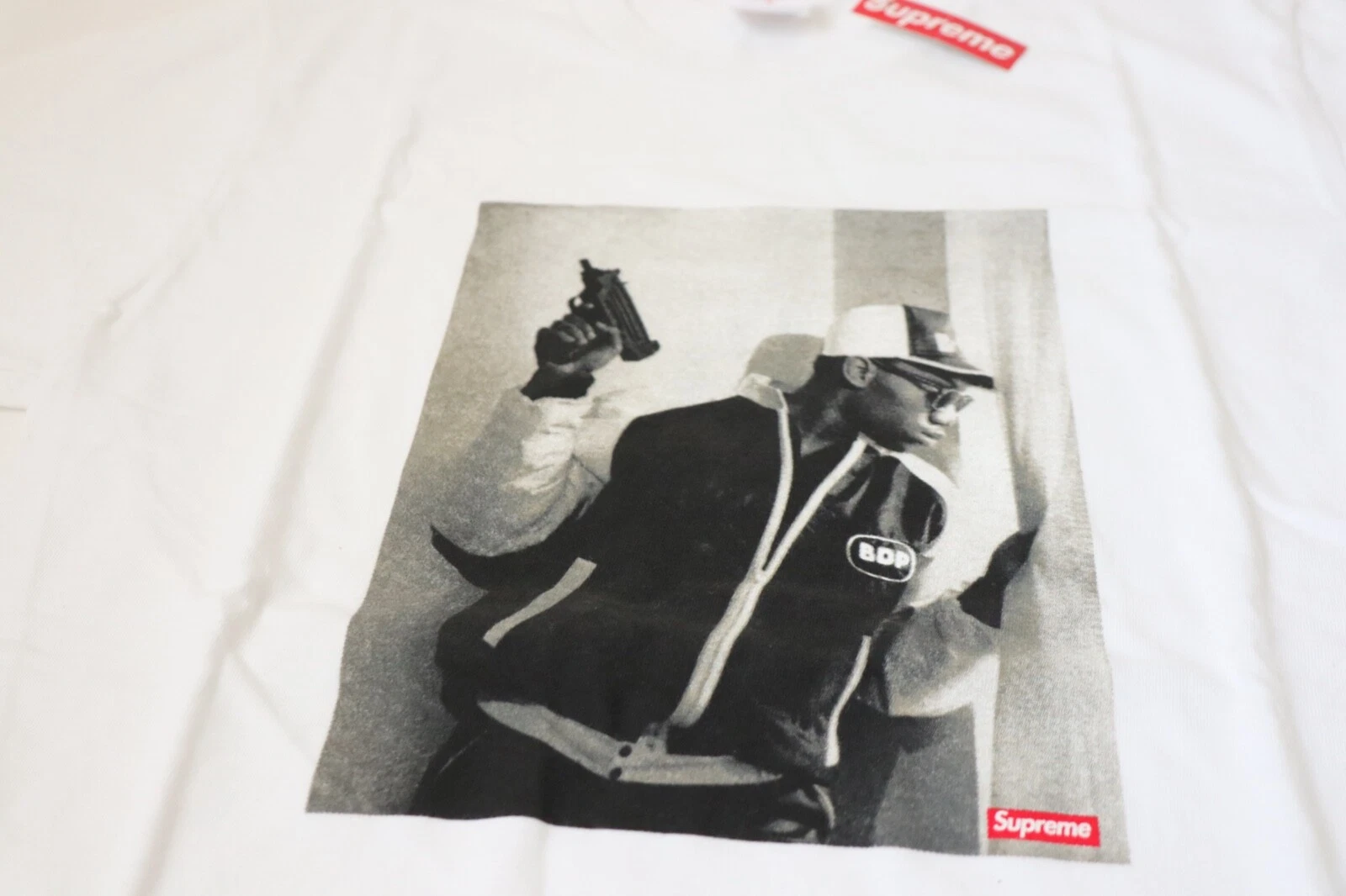 NEUF AVEC ÉTIQUETTES SUPREME 2014 KRS ONE PHOTO TEE M 100 % authentique