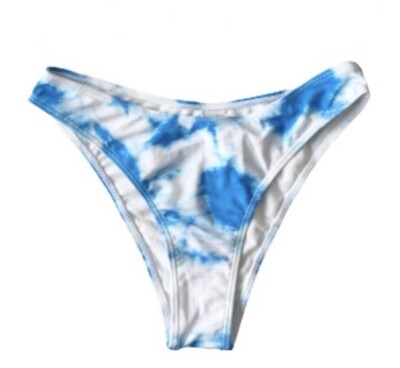 NWOT sky cloud pattern high cut bikini bottom S