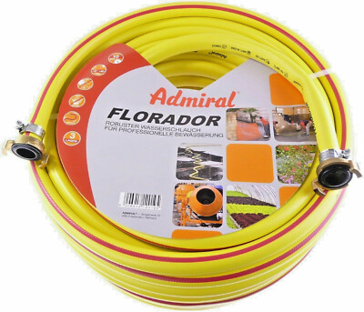 Profi Wasserschlauch Gartenschlauch knickfest 1/2 zoll + 2 Kupplungen & Schellen