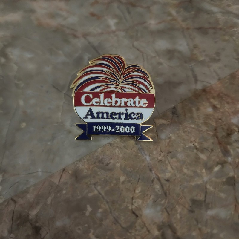 Celebrate America 1999-2000 Firework Lapel Pin Lib Stewart National President