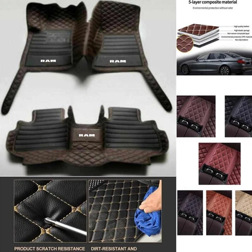 For Dodge RAM1500 Pickup Car Floor Mats Waterproof Carpets Cargo Custom Slips - Bild 4 von 40