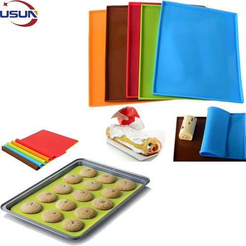 Silicone Baking Trays Work Mat Oven Sheet Cook Cake Swiss DIY Roll Pad