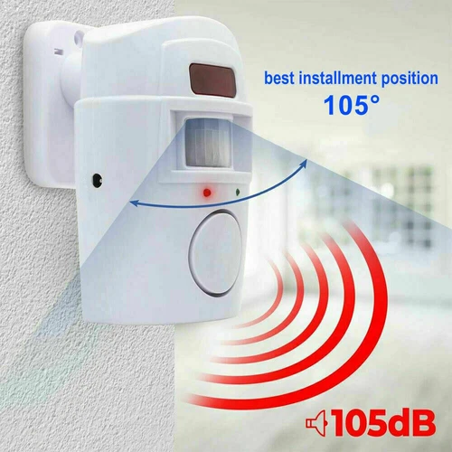 1-4X PIR Wireless Motion Sensor Alarm Remote Controls Home Shed Garage Security - Picture 9 of 24