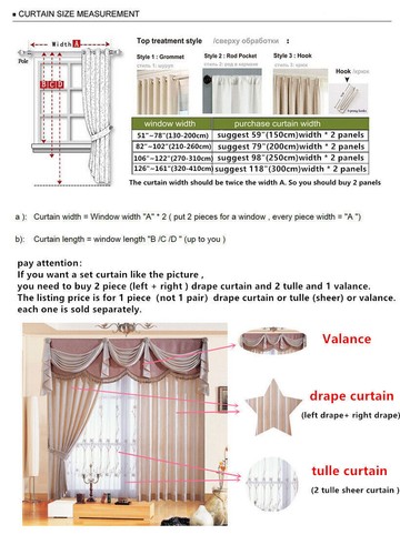 Custom Chenille embroidered thick coffee cloth blackout curtain valance C1750 - Picture 19 of 19
