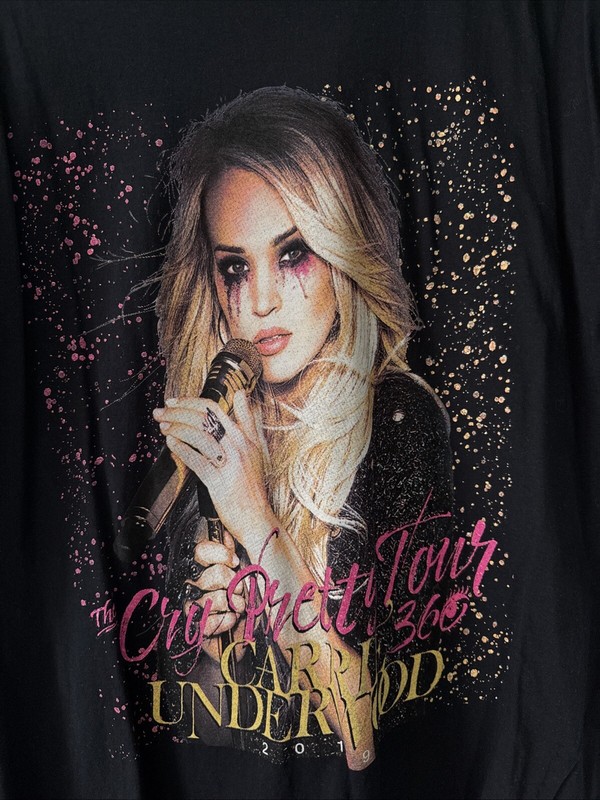 2019 Carrie Underwood Cry Pretty Tour Bootleg Concert T-shirt XL