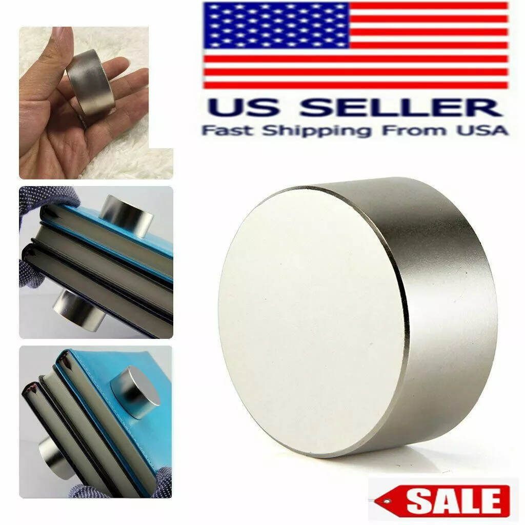 Round N52 Large Neodymium Rare Earth Magnet Big Super Strong Huge 40mm*20mm  USA