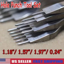 Leather Craft Punch Tools Kit Stitching Carving Working Sewing Saddle Groover