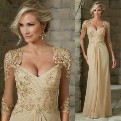 Summer Boho Mother of Bride Dresses Vintage Gold Chiffon Lace Open Back Wedding | eBay Summer Boho Mother of Bride Dresses Vintage Gold Chiffon Lace Open Back Wedding | eBay