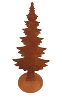 Tannenbaum Ca. 30 Cm Aus Metall In Edelrost, Weihnachtsbaum Deko Garten Wald