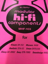 MHF-103 SAMS HI-FI HITACHI MARANTZ REALISTIC SANYO SHARP SONY SOUNDESIGN   NOS