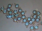 72 black diamond Swarovski Channel In GOLD FILLED