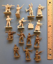 1980s Italeri Esci soft plastic 54mm WWII German Army infantry toy soldiers