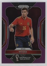 2022 Panini Prizm World Cup Qatar Purple Prizm 9/199 Rodri #227 1jo8