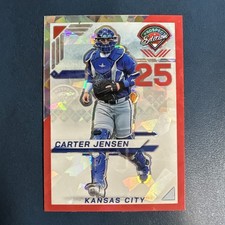 2025 Panini Prospect Edition - Carter Jensen #154 Red Ice Prizm (RC) 🔥🔥🔥