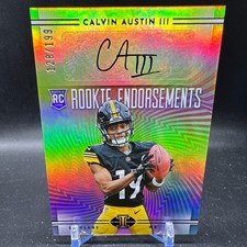 Calvin Austin III Auto Rookie Endorsements /199 2022 Panini Illusions Steelers