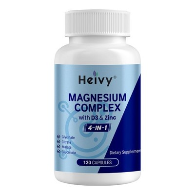 Multi Magnesium Complex 320mg for Women Men, 120 Count (Pack of 1)