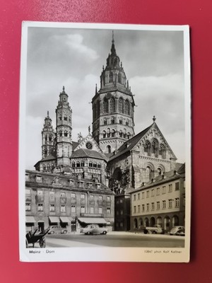 MAINZ - DOM VOM LEICHHOF - OLD BLACK AND WHITE POSTCARD - POSTCARD