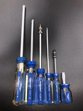 Lot of 6 - Powr Kraft Screwdrivers (4907-8,4907-6,4908-6,4908-3,4903-6,4901-1)
