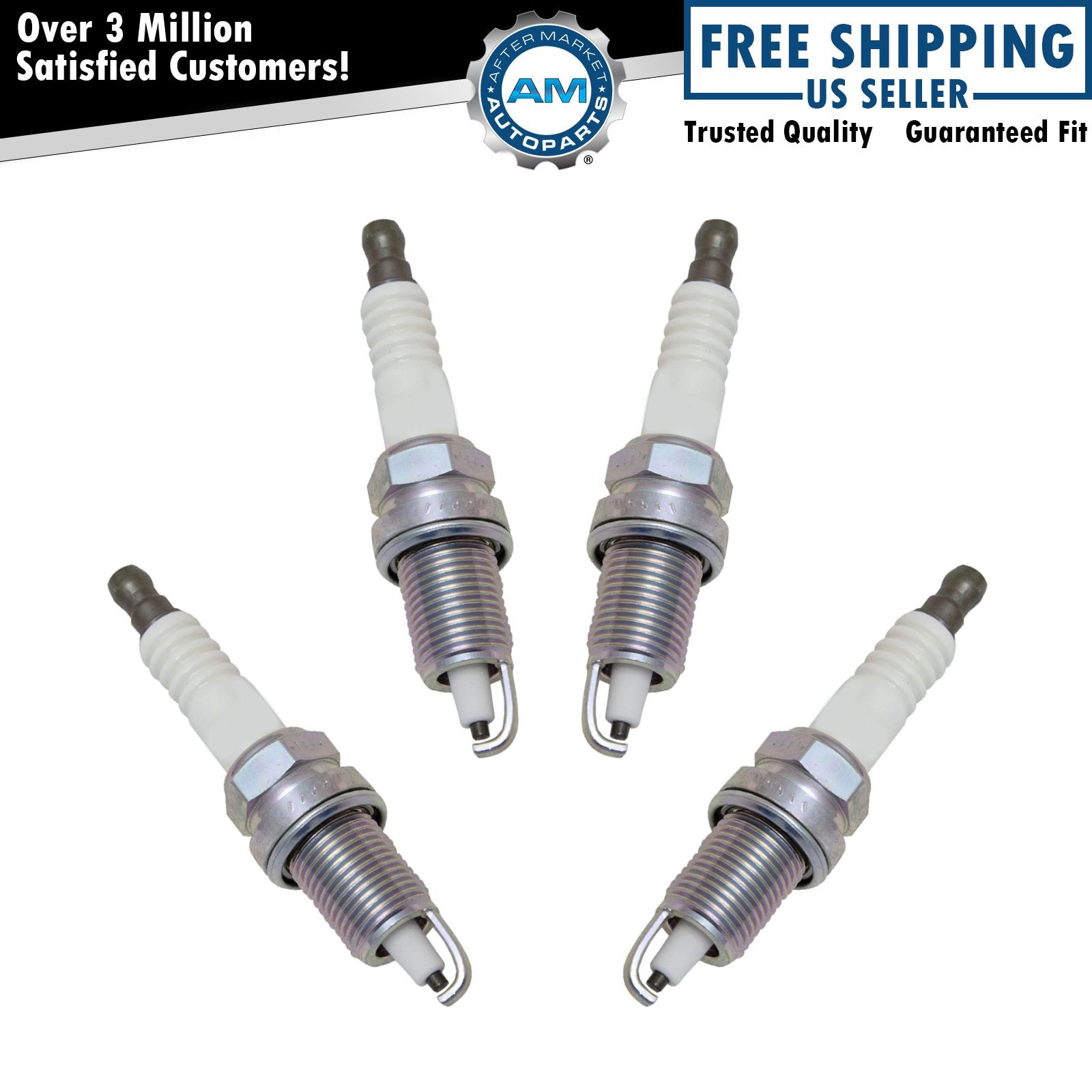 NGK V-Power 3459 Engine Ignition Spark Plug Kit Set of 4 New