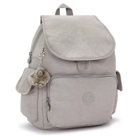 NWT KIPLING BP4328 GREY GRIS CITY PACK BACKPACK 10.5” x 14.5 