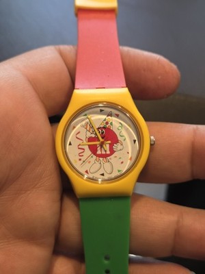 M&Ms Collectible Watch 1990 Vintage 50th Birthday Quartz Analog New Battery C208