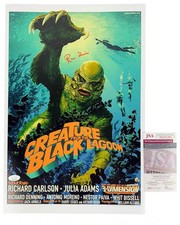Ricou Browning signed 12x18 Poster The Gill Man Creature from the Black Lagoon