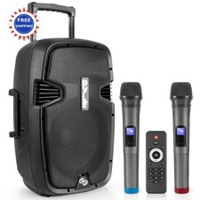 Portable Bluetooth PA Speaker System 1000W Wireless Karaoke Loudspeaker Pyle