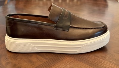 $349 Christian Alexander Eva Sole Expresso Leather Loafer Sizes 8-13