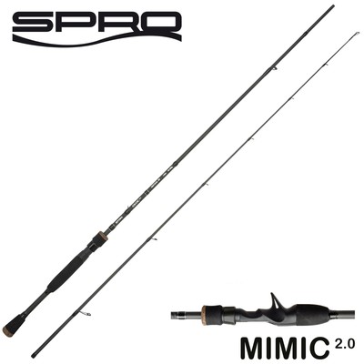 Spro Mimic 2.0 Vertical | BC & SPIN | Vertikal Angeln Baitcaaster Spinning Rute 