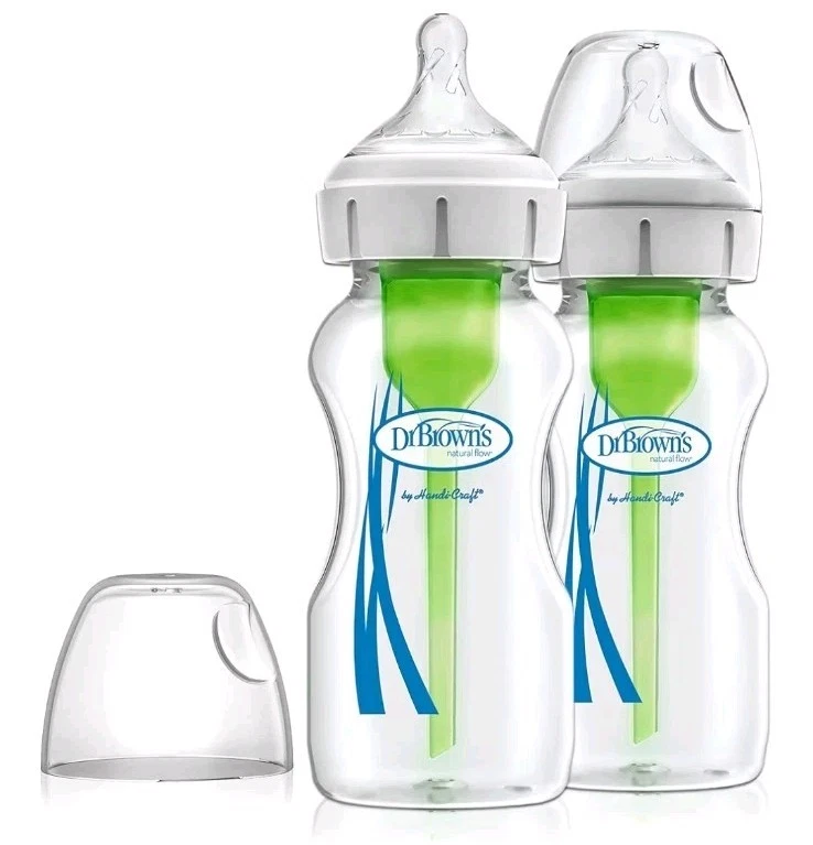 Dr Browns Options+ Anti-Colic 270ml Glass Bottle - Wide Neck - Twin Pack - 0m+
Opens in a new window