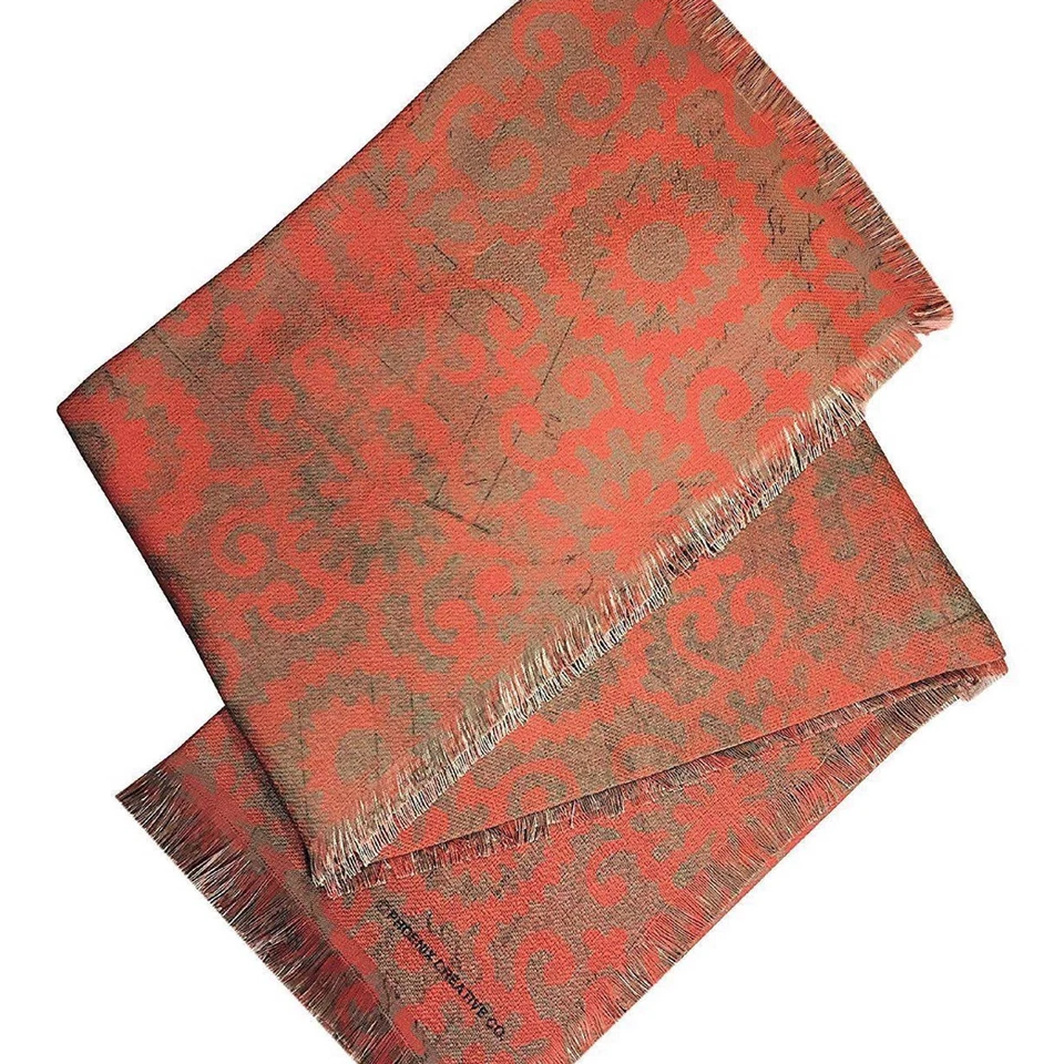 Made in USA Decorative Throw Blanket Aviary Abstract Feather 50x60" NEW - A6360 - Image 2 of 3