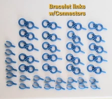 20 Heavy Bracelet Links W/ Connectors. Wax Patterns For Lost Wax Casting 25-BL-1