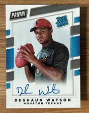 2017 Panini Rated Rookie Deshaun Watson Personal Edition On Card Auto Rookie RC. rookie card picture