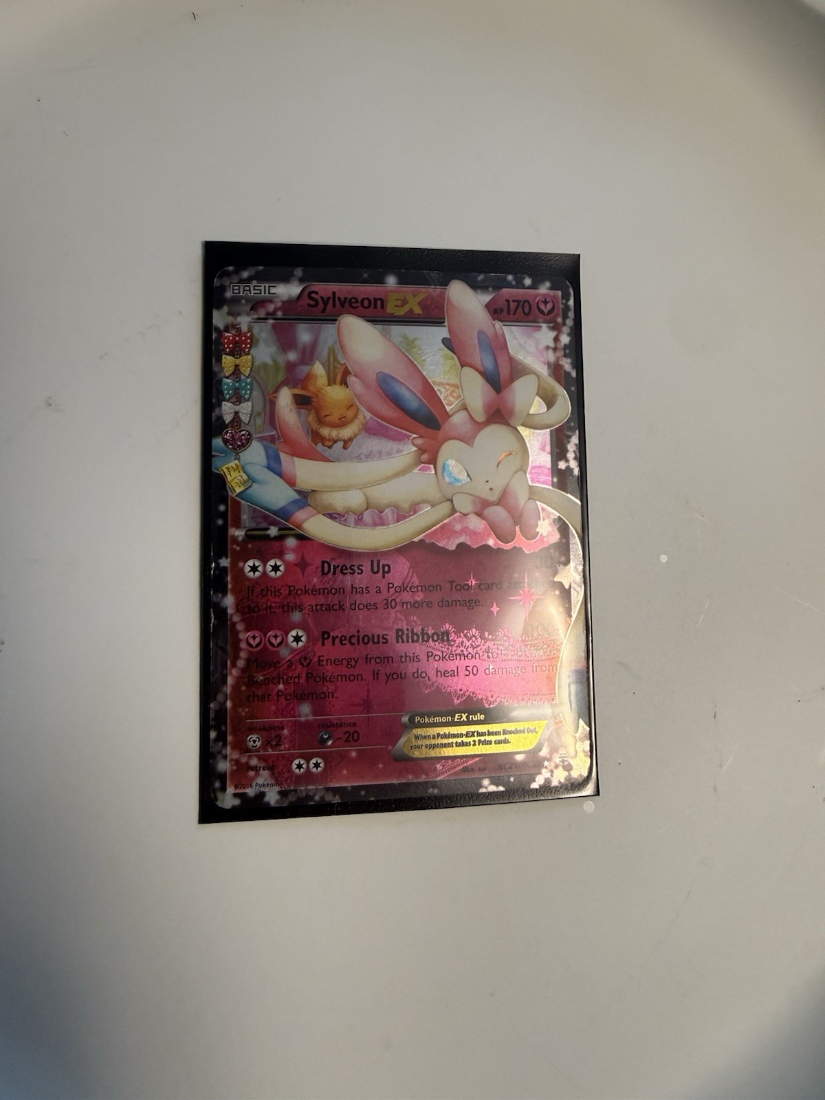 Pokémon TCG Sylveon EX Holo Card Radiant Generations: #RC21/RC32