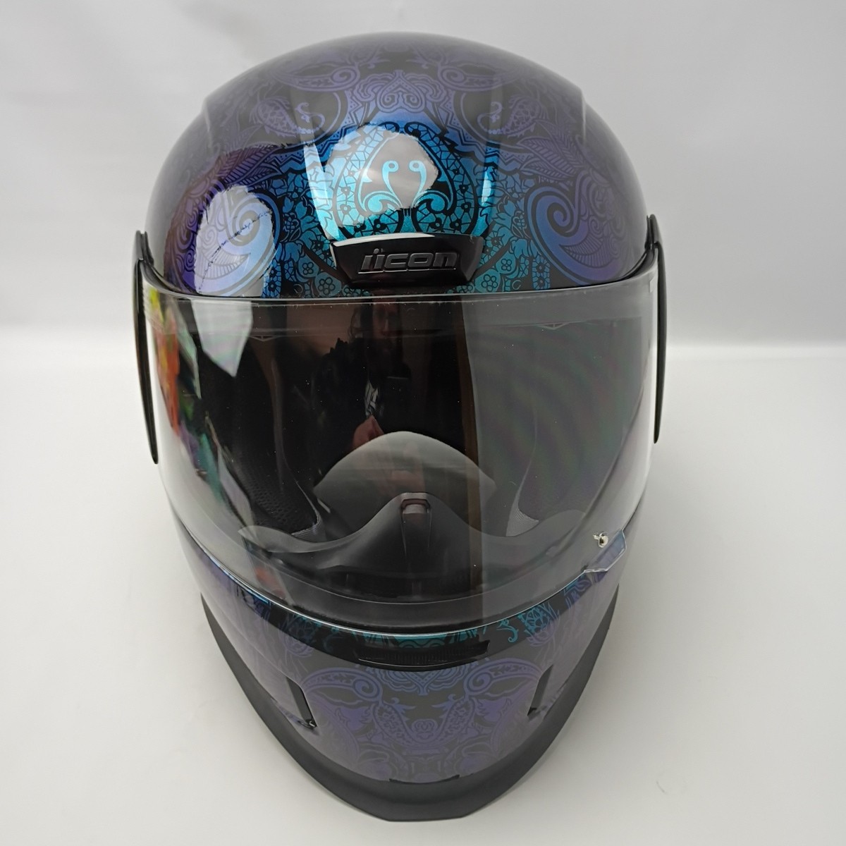 icon airform chantilly opal full face helmet Icon Airform Chantilly Opal Full Face Helmet With Inner Sun Shield Sz S  Clean!