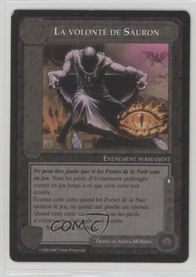 1995 Middle Earth CCG - The Wizards French Limited The Will of Sauron #TWOS