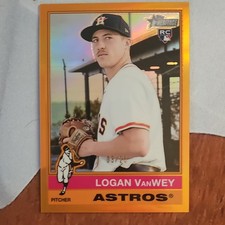 2025 Topps Heritage High Number Rookie #652 Logan Vanwey Astros Orange /25
