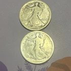 2x Liberty Walking Half Dollar 50C 0.9 Fine Silver Coins w/ Certificate