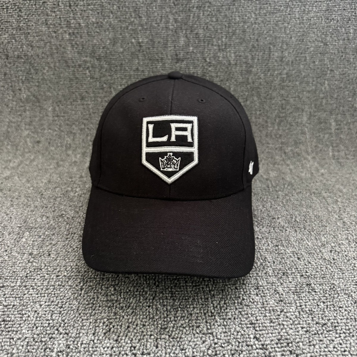 47 Brand Los Angeles Kings Retro Baseball Cap Strapback Black One Size NHL Hat
