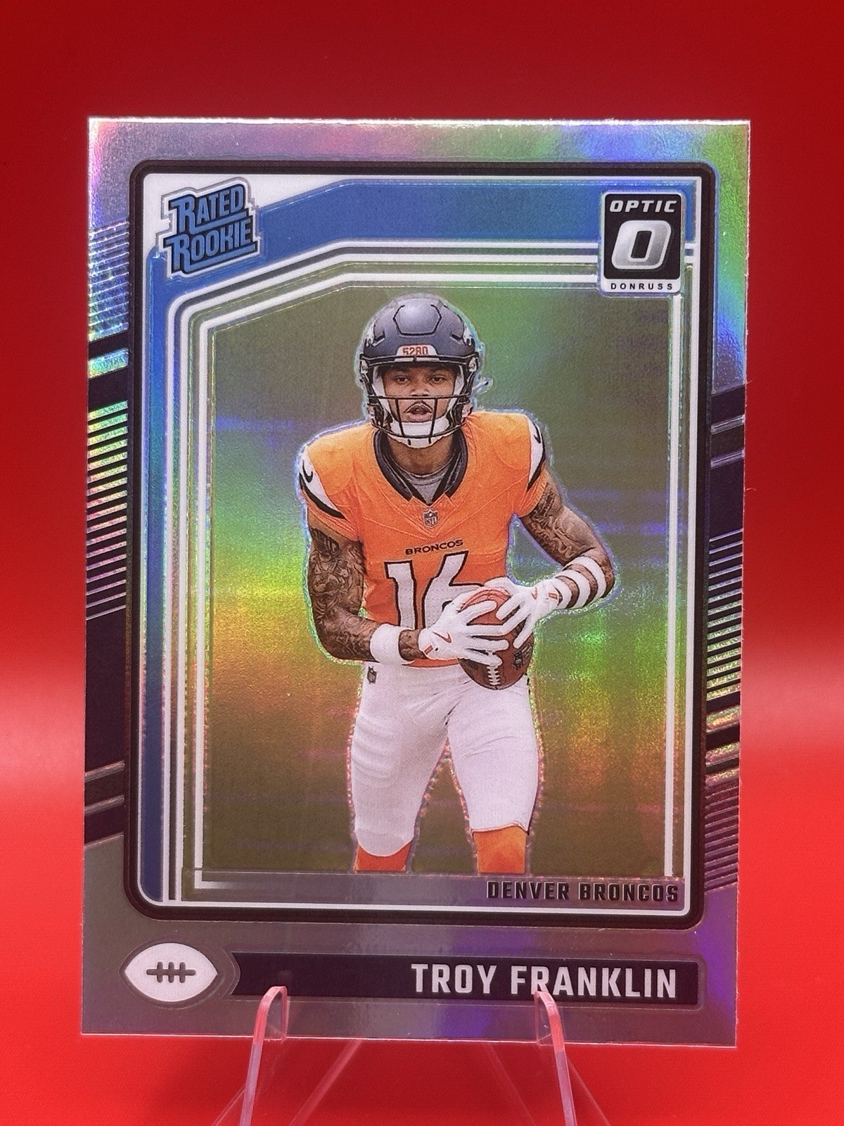 2024 Panini Donruss Optic - Rated Rookie Troy Franklin #294 Holo Prizm (RC)