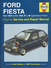 FORD FIESTA,XR2i,RS TURBO,RS1800,ZETEC,GHIA,LX,COURIER,VAN HAYNES MANUAL 1989-95