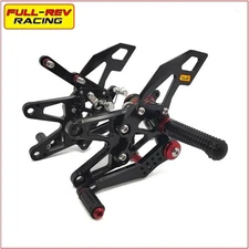 FULL-REV For TRIUMPH STREETTRIPLE 765 R/RS Adjustable Rearset Foot Pegs Footrest