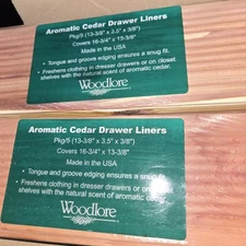 45 Woodlore Cedar Aromatic Cedar Drawer Liners tongue & Groove Container Store