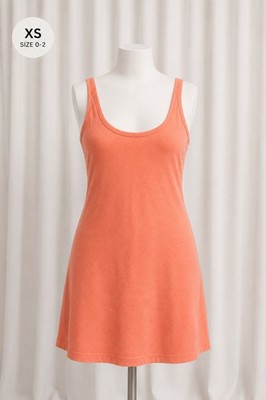 Universal Thread Pink Peach Sleeveless Cami Dress Scoop Neck Solid Size XS NWT