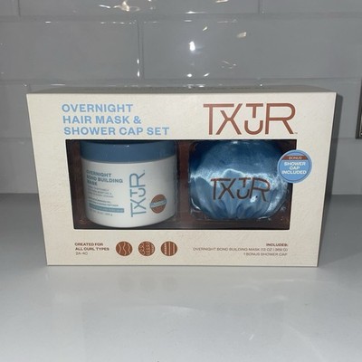 TXTUR Overnight Bond Building Mask 13oz Bonus Shower Cap- Replenish Moisture