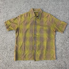 Vintage 50s 60s Sportsman CAL-MADE California Rayon Shirt Sz L Rockabilly Loop