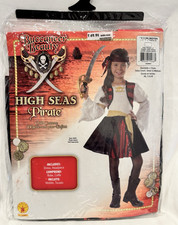 Rubies Buccaneer High Seas Pirate Halloween Costume Child Size Medium 8-10