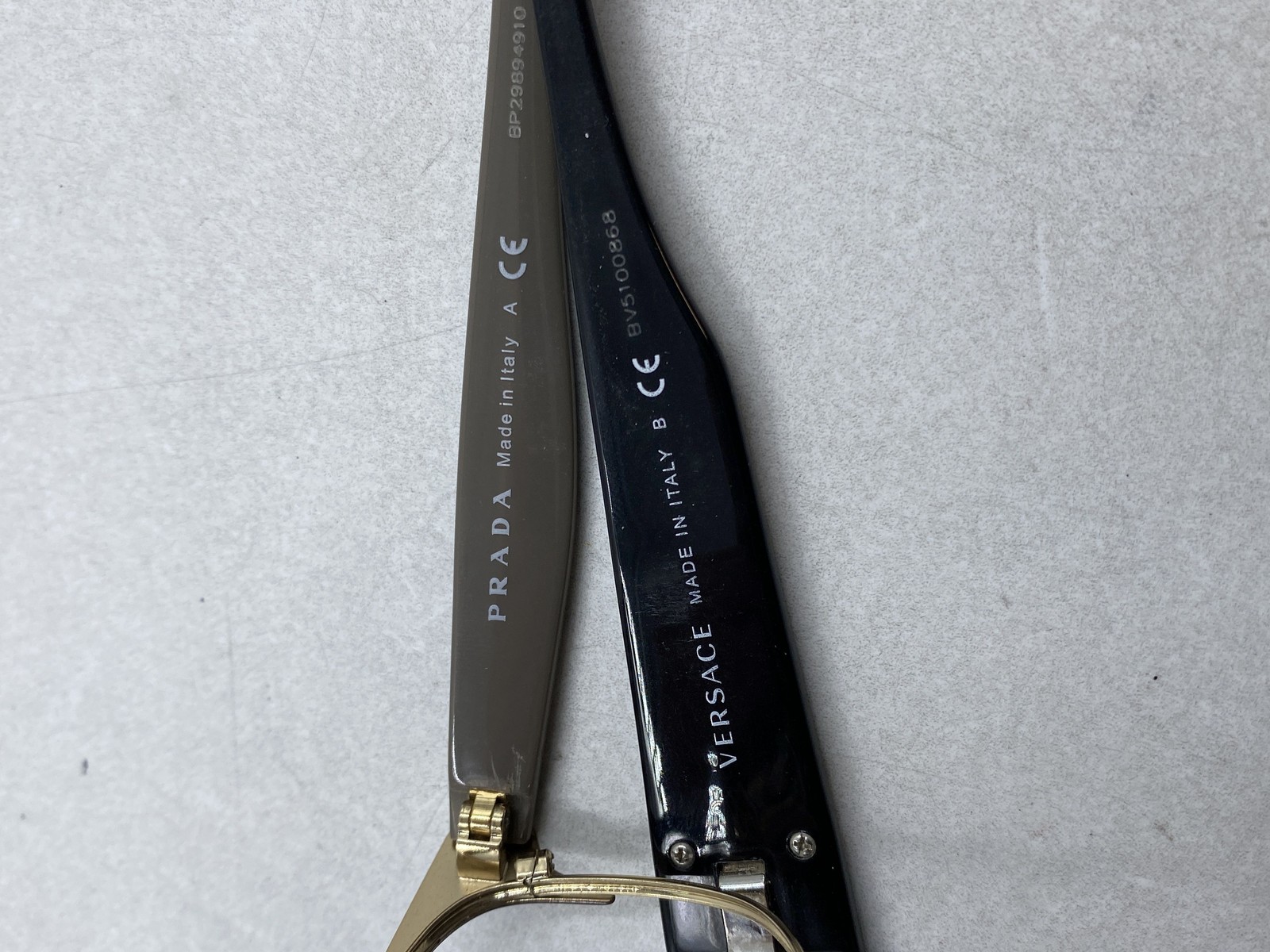 Prada X Versace Bundle Black Rectangular Eyeglass… - image 6