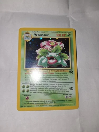 Venusaur 13 Black Star Promo Rare Holo Pokemon Card CD WOTC Vintage NM